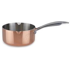 Imperial Copper Milk Pan with 2 Lips Triply (14 x 7 cm)