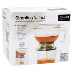 Simpliss 'A Tea Brewing Set (13 x 13 x 15 cm, Clear)