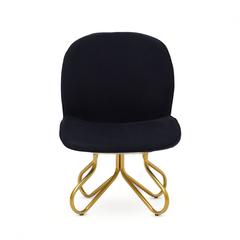 Pan Emirates Creswell Dining Chair (Black & Gold)