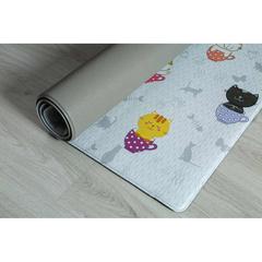 سجادة لعب للأطفال من أسفنج الفوم و بلاستيك PVC بتصميم قطط حول الإمارات (125 × 185 سم)