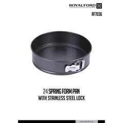 Royalford Non-Stick Carbon Steel Springform Baking Pan (24 cm)
