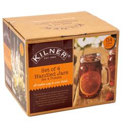 Kilner Handled Jars Set (13 x 11 cm, Set of 4)