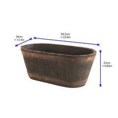 Strata Sankey Oakwood Barrel Trough (60 x 34 x 25)