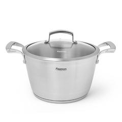 Fissman Millenium Stainless Steel Stockpot W/Glass Lid (24 cm)