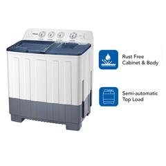 Daewoo 20 Kg Twin Tub Freestanding Top Load Washing Machine, DW-T200W