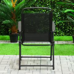 Eliza 4-Seater Steel Patio Set W/Umbrella Danube Home