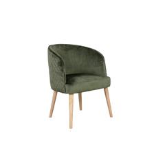 Pan Emirates Wingster Velvet Fabric & Wood Accent Chair (61 x 61 x 82 cm)