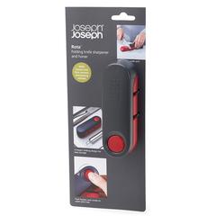 Joseph & Joseph Rota Folding Knife Sharpener & Honer (32.5 x 10.2 x 10.2 cm, Gray & Red)