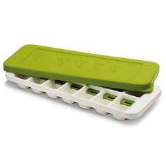 Joseph & Joseph QuickSnap Plus Ice-Cube Tray with Lid (31 x 13 x 4 cm, White & Green)