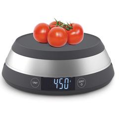 Joseph & Joseph Switchscale 2-in-1 Digital Scale with Lid (22.1 x 8.9 cm, Black & Silver)