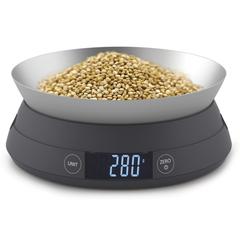Joseph & Joseph Switchscale 2-in-1 Digital Scale with Lid (22.1 x 8.9 cm, Black & Silver)