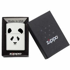 Zippo Panda Windproof Lighter, 28860 (White Matte)