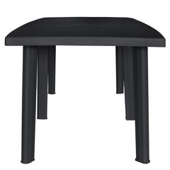 vidaXL Plastic Garden Table (216 x 90 x 72 cm, Anthracite)