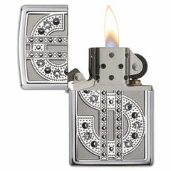 Zippo Swarovski Dollar Sign Windproof Lighter, 20904