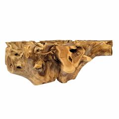 XLLuxe Xanthe Teak Coffee Table (125 x 125 x 45 cm, Natural)