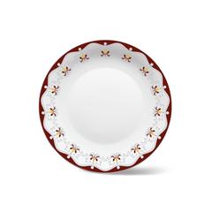 Larah By Borosil Opal Side Plate (Plano Royal Brown, 19 cm)