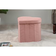 Heart Foldable Storage Ottoman Pan Emirates (43 x 39 x 38 cm)
