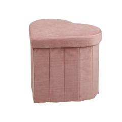 Heart Foldable Storage Ottoman Pan Emirates (43 x 39 x 38 cm)