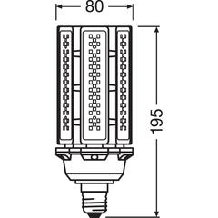 Osram E27 Outdoor LED Bulb (46 W, Warm White)