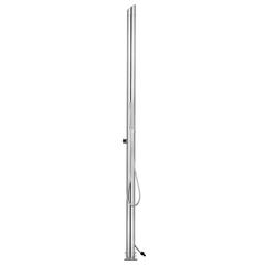 vidaXL Garden Shower with Brown Base 225 cm Stainless Steel (80 x 62 x 5 cm)