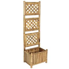 vidaXL Bamboo Garden Raised Bed W/Trellis (40 x 30 x 135 cm)