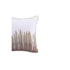 Pan Emirates Zandrail Hand Embroidered Filled Cushion (45 x 45 cm, Gold)