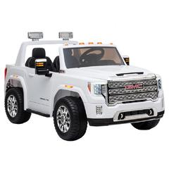 سيارة جمس 4x4 مع إطار مطاطي ومقعد جلد ميتس (24 فولت ، أبيض)