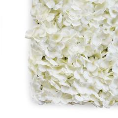 Artificial Hydrangea Flower Wall Panel (40 x 60 cm, White)