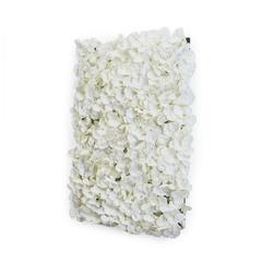 Artificial Hydrangea Flower Wall Panel (40 x 60 cm, White)