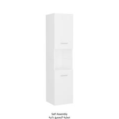 vidaXL Bathroom Cabinet White 30x30x130 cm Engineered Wood