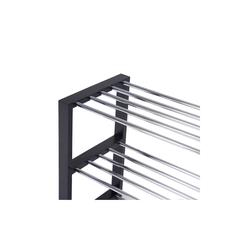 Pan Emirates Quandro Shoe Rack For 9 Pairs (Black & Silver)