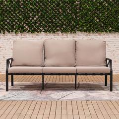 Torino 7-Seater Steel Sofa Set W/Cushions Danube Home