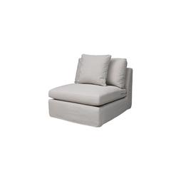 Wakefield Single Seater Fabric & Wood Arm Less Sofa Pan Emirates