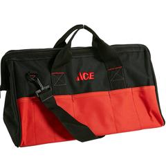 حقيبة أدوات إيس مع حزام كتف (45 سم، أسود)