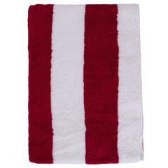 Truebell Striped Bath Towel (69 x 140 cm, Raspberry)