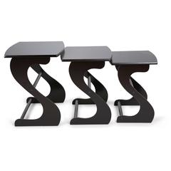 Living Space Mahogany Nesting Tables (Set of 3)
