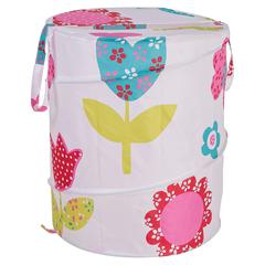 Girls Flower Laundry Hamper (46 x 53 cm)