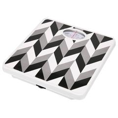 Monochrome Bathroom Scale (25 x 25 x 4 cm, Black, Gray & White)