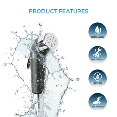 شطاف نيرو بلا تسريب (أسود/فضي)