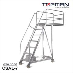 سلم ألمنيوم عتبة علوية 7 درجات توب مان CSAL-7 (149 × 95 × 275 سم)