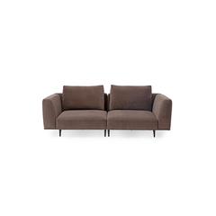 Sandyak 3-Seater Velvet Fabric & Metal Sofa Pan Emirates