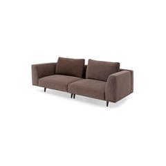 Sandyak 3-Seater Velvet Fabric & Metal Sofa Pan Emirates