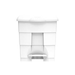 Cosmoplast Plastic Step-on Waste Bin W/Pedal (30 L, White)