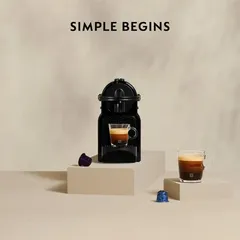 Nespresso Inissia D40 Coffee Machine, D40-ME-BK-NE (700 ml)