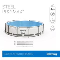 Bestway Steel Pro Frame Pool Set (366 x 76 cm, Blue)