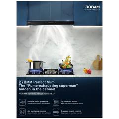 Robam Wall Mounted Range Hood, A832 (90 cm)