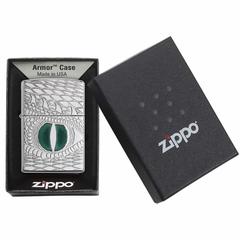 Zippo Green Dragon Eye Windproof Lighter, 28807 167 (Chrome)