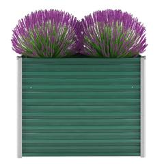 vidaXL Galvanized Steel Raised Garden Bed (100 x 40  x 77 cm)