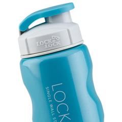 Lock & Lock Stainless Steel Water Bottle (550 ml, Turquoise)