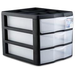 Sterilite Medium 3-Drawer Desktop Unit (356 × 289 × 530 mm)